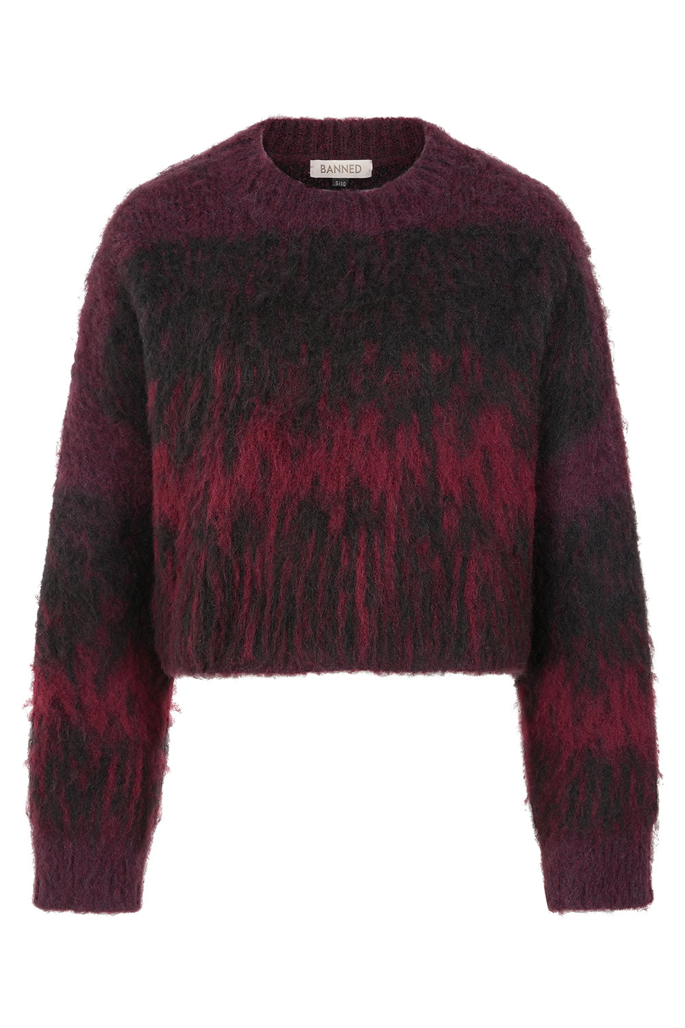 Black & Burgundy Arwen Jumper