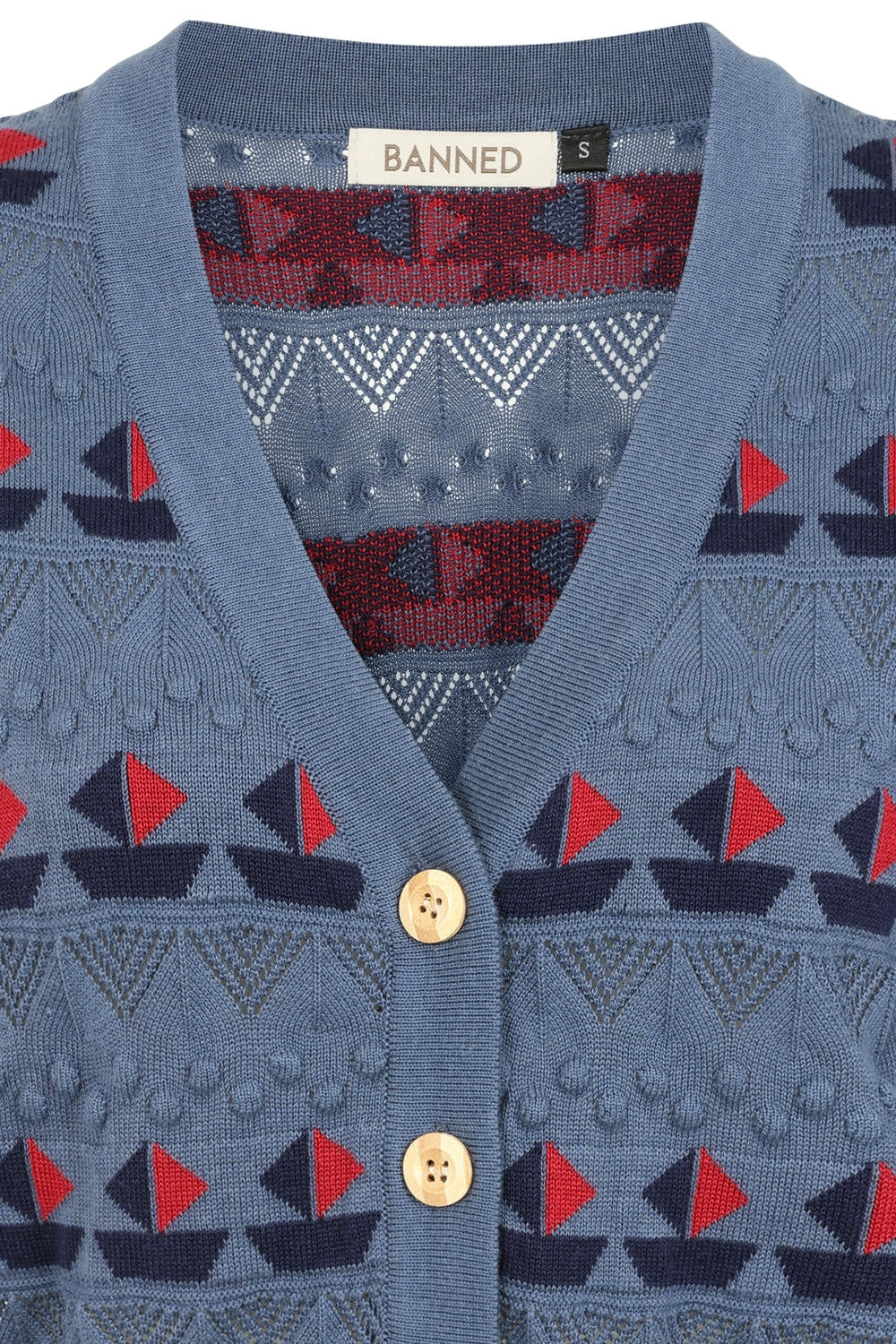 Short Sleeve Kitty Sail Cardigan