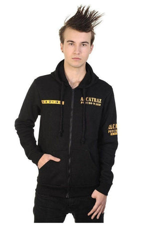 Alcatraz Men's Hoody-Banned-Dark Fashion Clothing