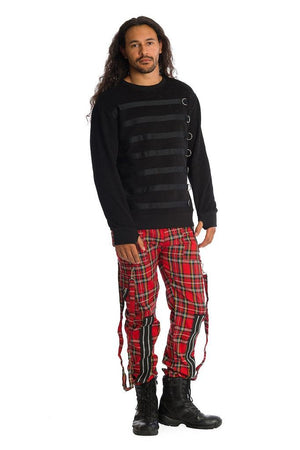 Avengence Check Trousers-Banned-Dark Fashion Clothing