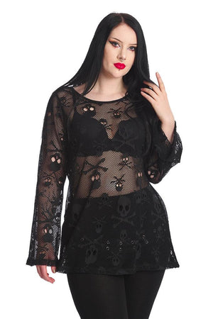 BFF Net Top-Banned-Dark Fashion Clothing