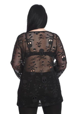 BFF Net Top-Banned-Dark Fashion Clothing