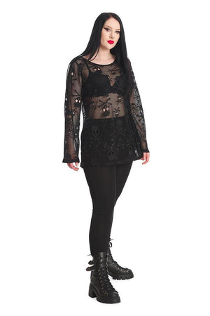 BFF Net Top-Banned-Dark Fashion Clothing