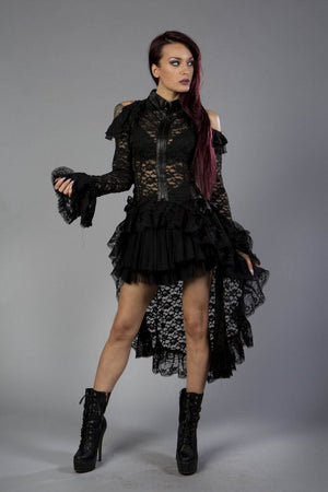 Diana Lace Jacket In Lace-Burleska-Dark Fashion Clothing