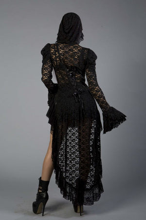 Dorothy Hooded Jacket In Lace-Burleska-Dark Fashion Clothing