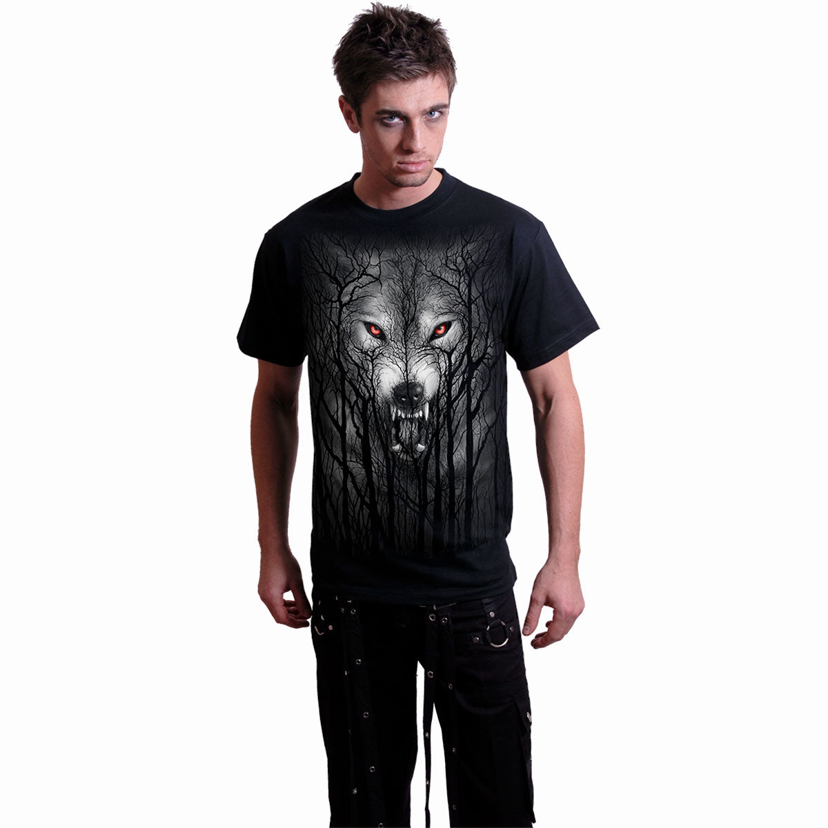 Forest Wolf - AGL T-Shirt Black