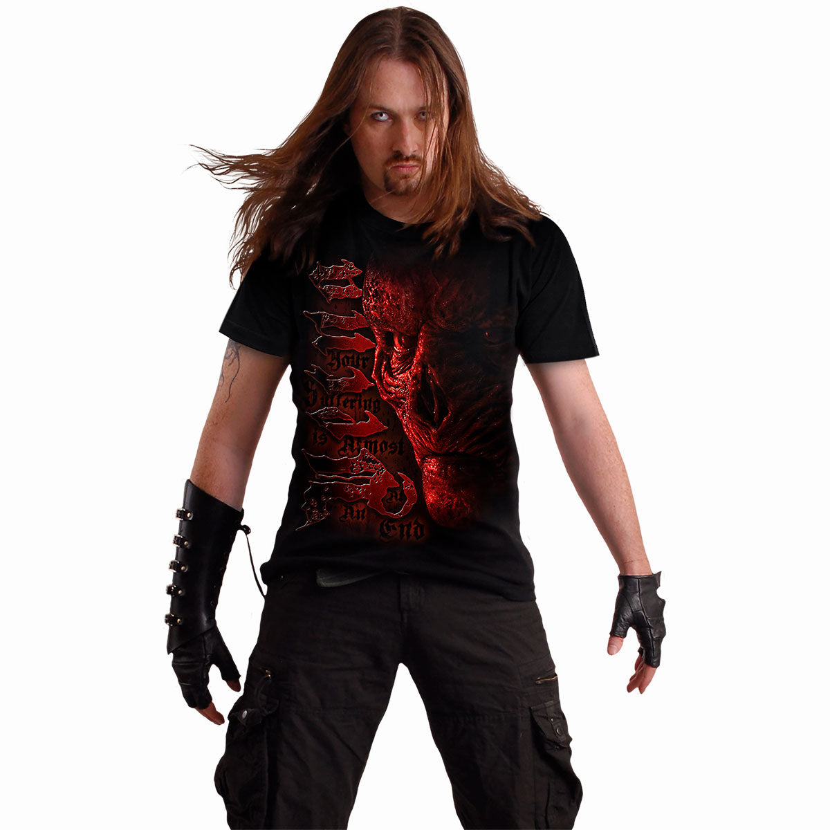 Vecna - Suffer - Front Print t-Shirt Black