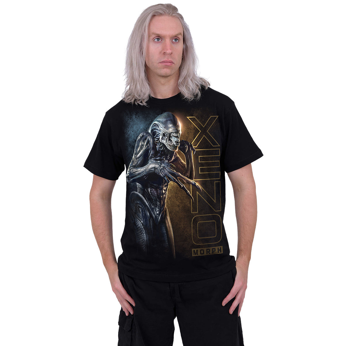 Alien - Xeno Portrait - Front Digital Print t-Shirt Black