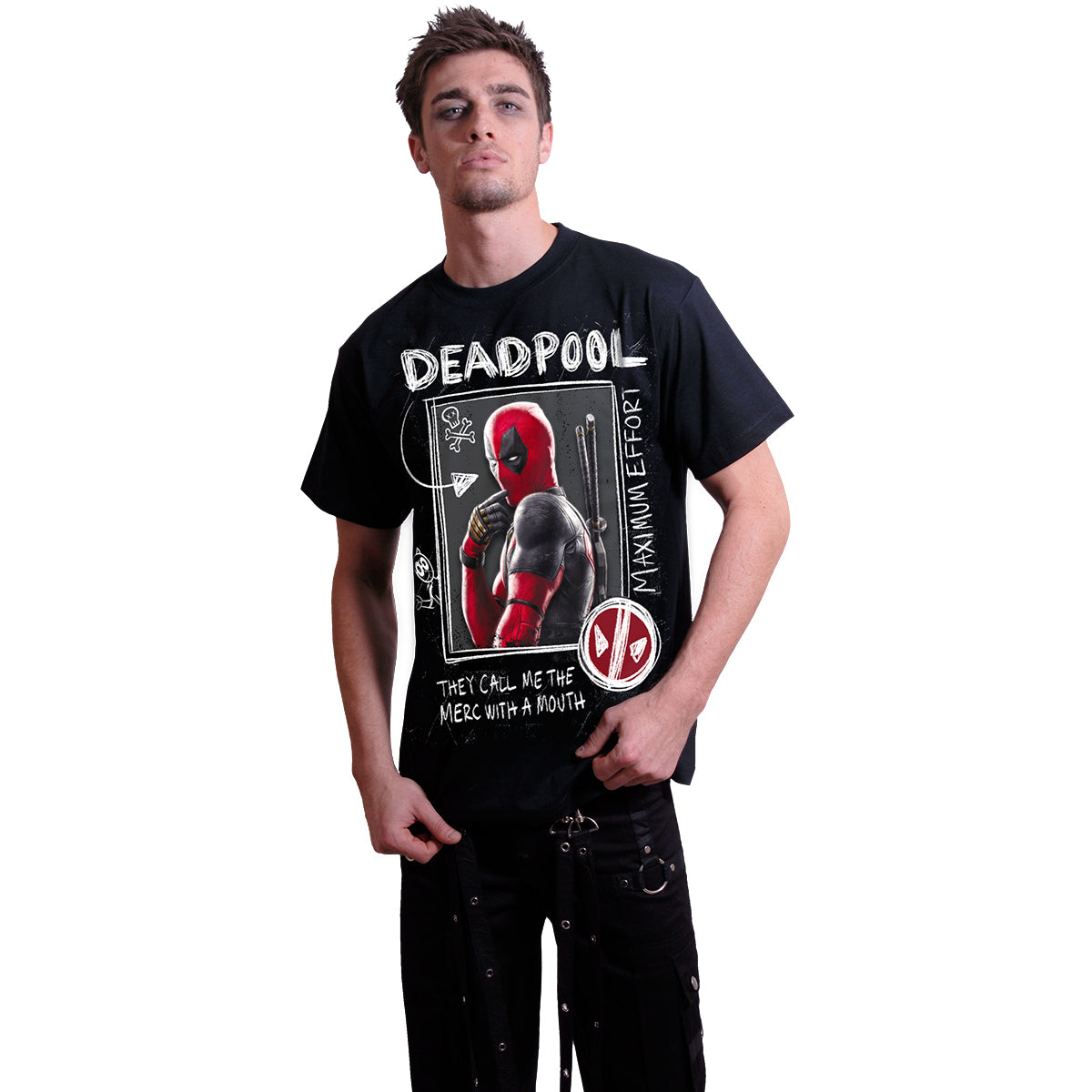 Deadpool - Wolverine Sketches - T-Shirt Black