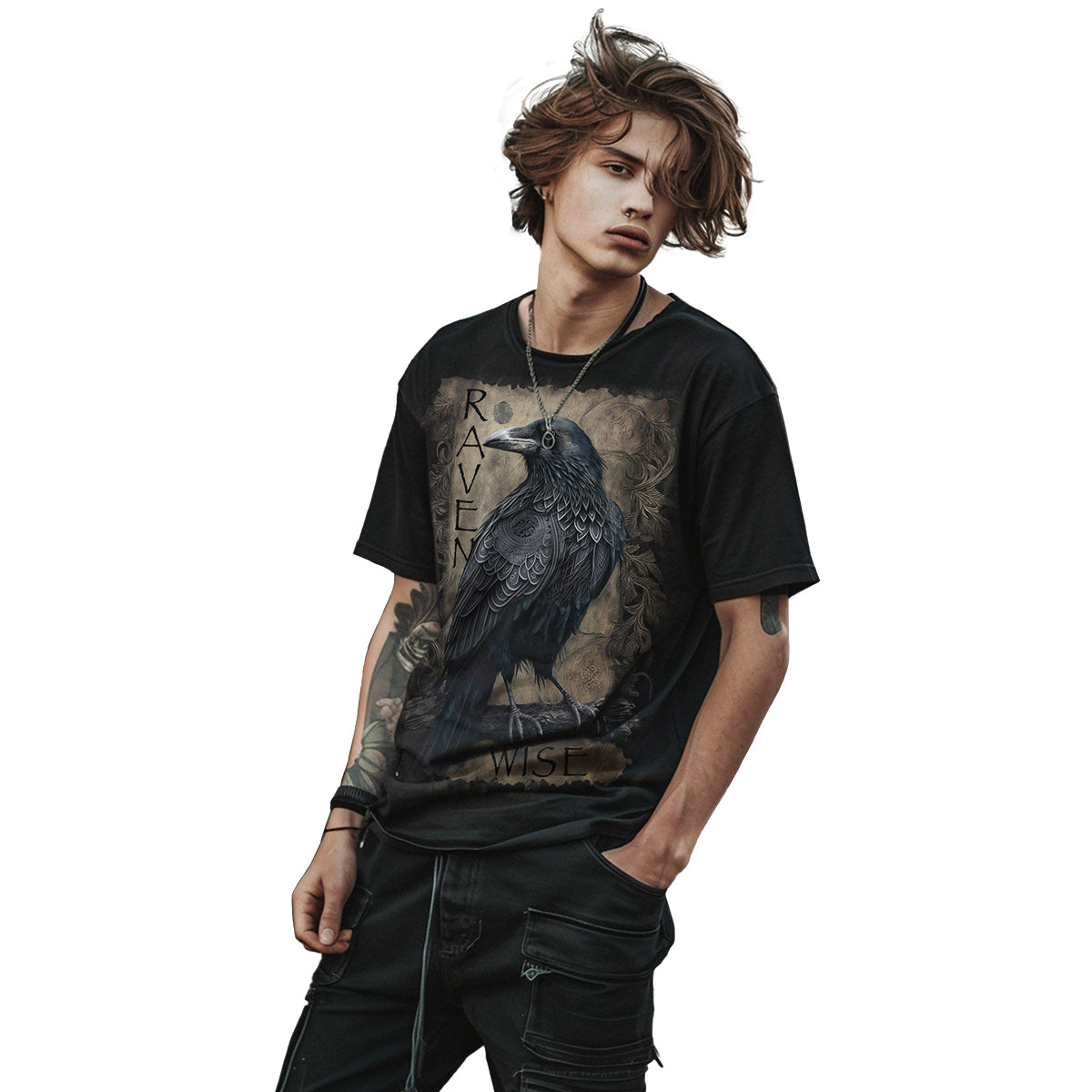 Raven Wise - T-Shirt Black