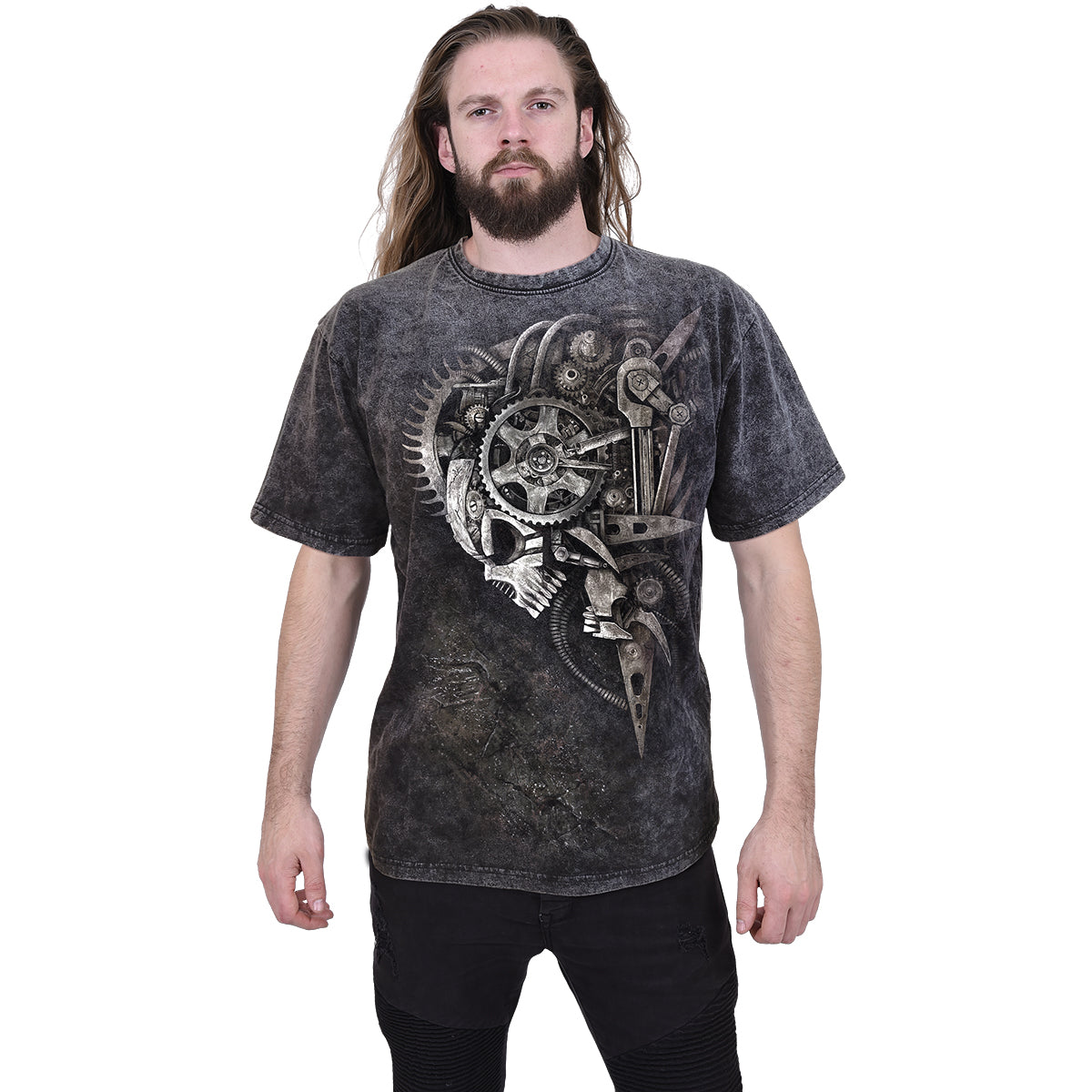 Diesel Punk (Screen Print) - Acid Wash T-Shirt