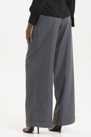 Pippa Pin Stripe Trousers-Voodoo Vixen-Dark Fashion Clothing