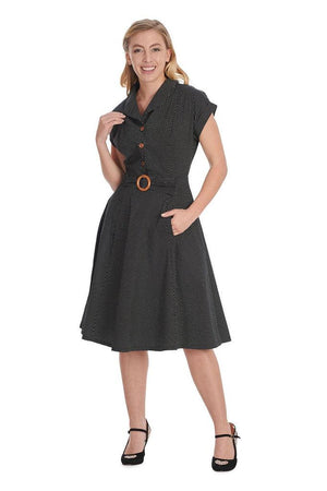 Polka Dot Dance Dress-Banned-Dark Fashion Clothing