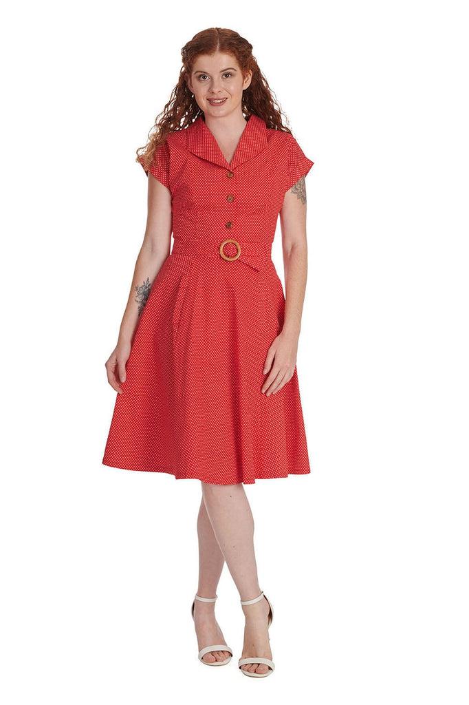 Polka Dot Dance Dress-Banned-Dark Fashion Clothing