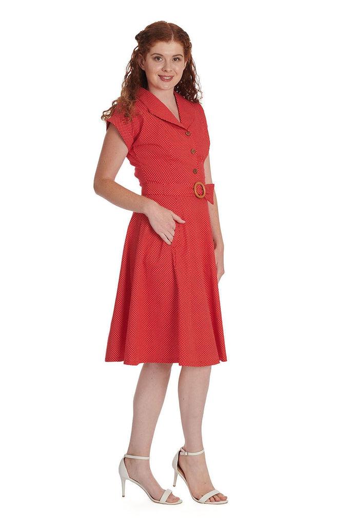 Polka Dot Dance Dress-Banned-Dark Fashion Clothing