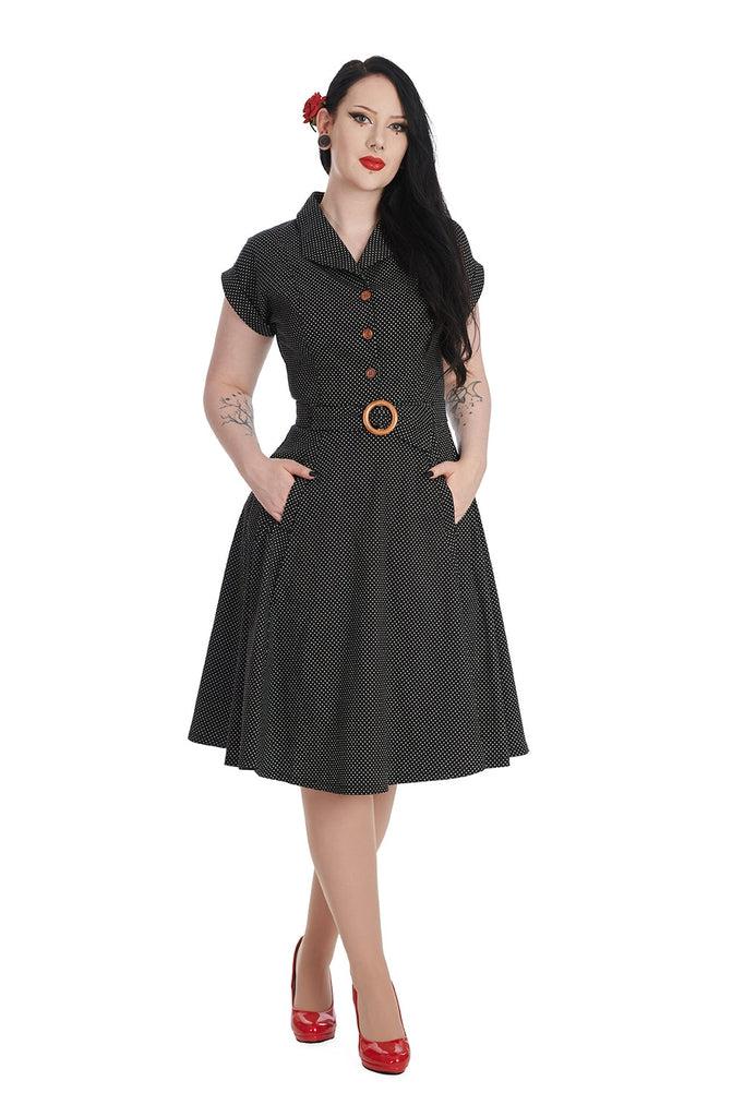 Polka Dot Dance Dress-Banned-Dark Fashion Clothing