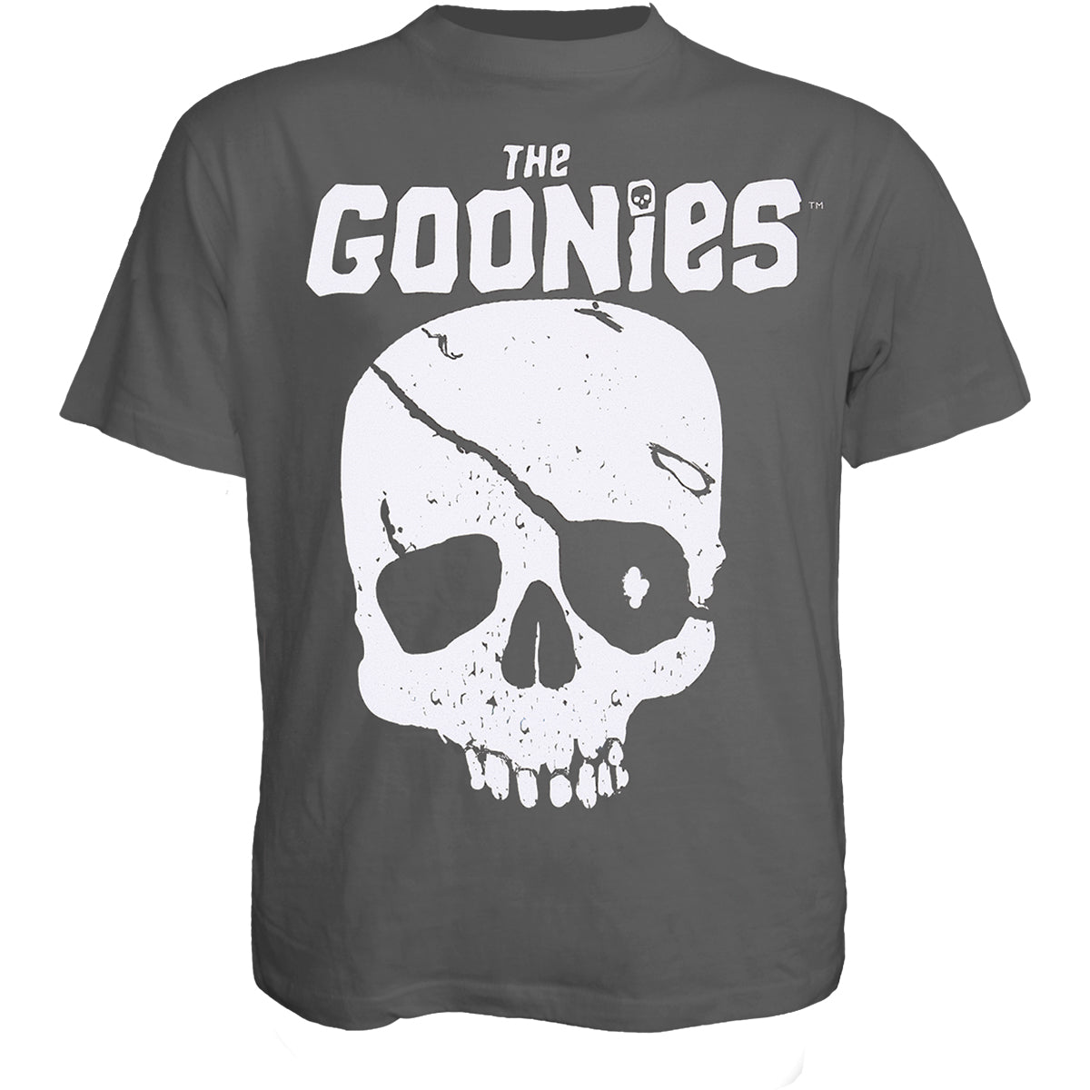 Goonies, the - Skull and Logo - T-Shirt Charcoal
