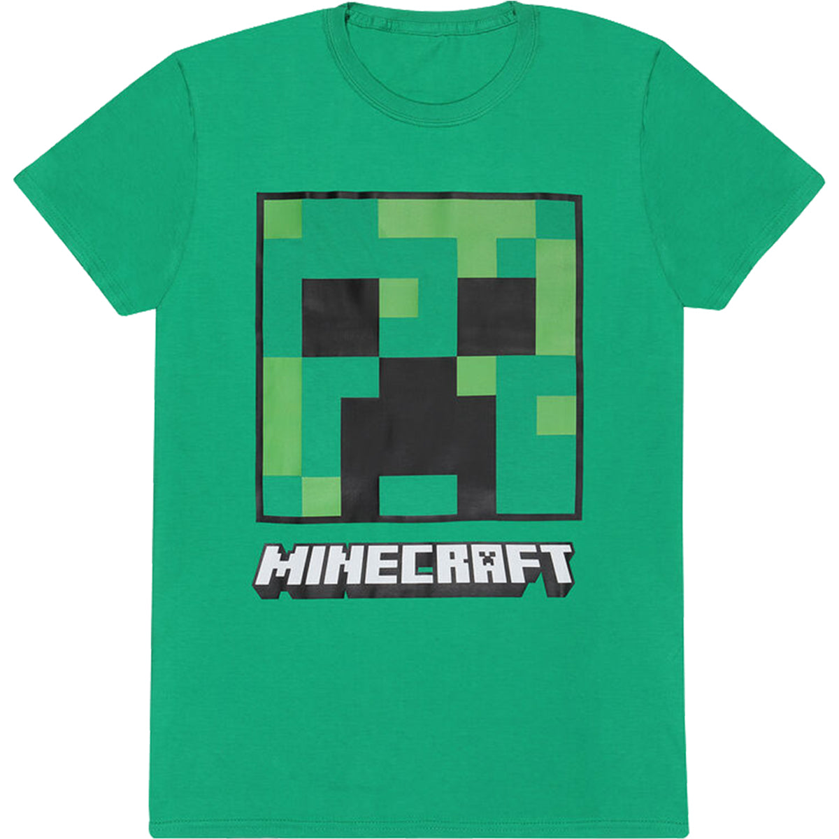 Minecraft - Creeper Face - T-Shirt Olive