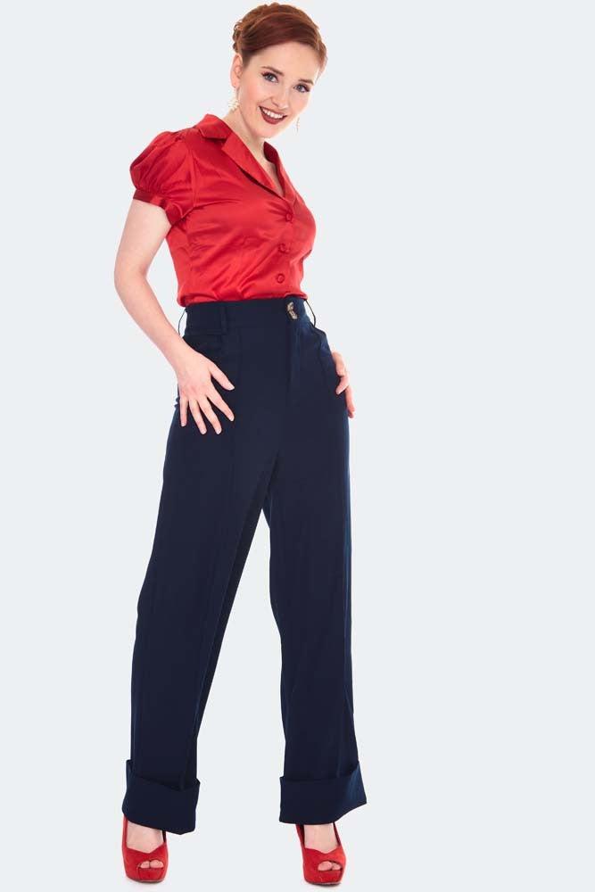 Satin Short Sleeve Blouse-Voodoo Vixen-Dark Fashion Clothing