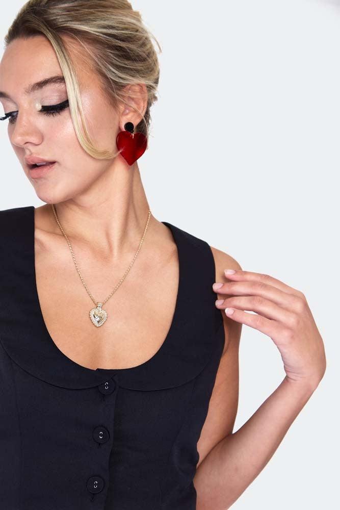 Scoop Neck Vest-Voodoo Vixen-Dark Fashion Clothing