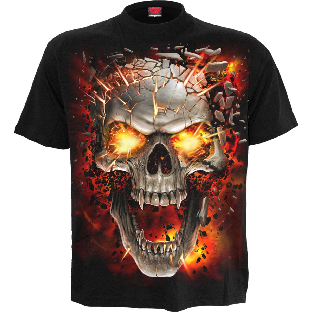 Skull Blast (Digital Print) - T-Shirt Black