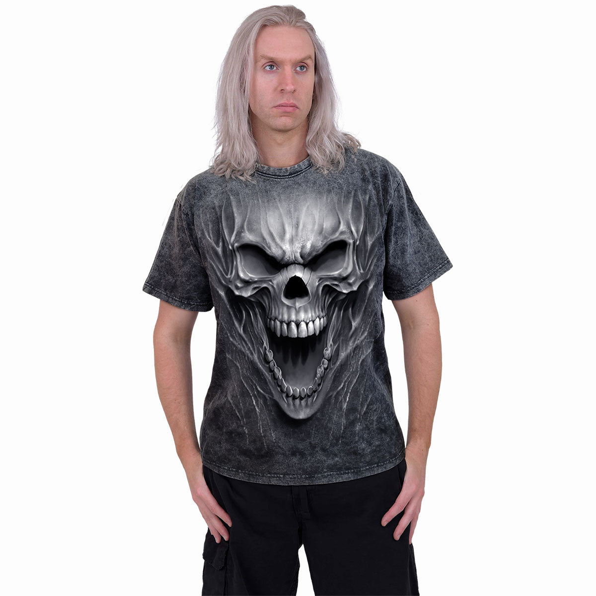 Beast Within - (Screen Print) - Acid Wash T-Shirt