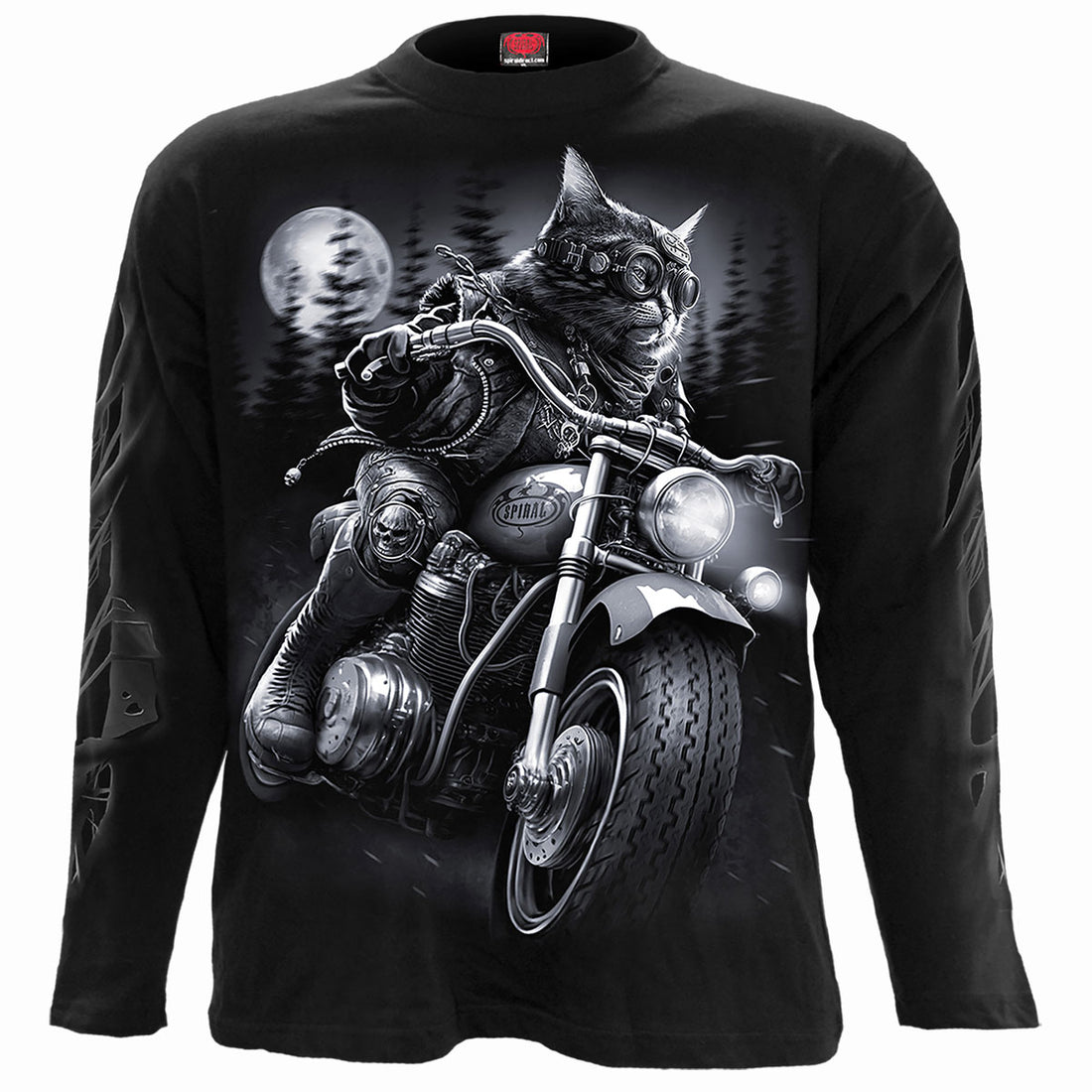 Nine Lives - Longsleeve T-Shirt Black