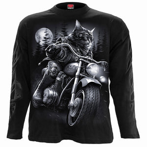 Nine Lives - Longsleeve T-Shirt Black