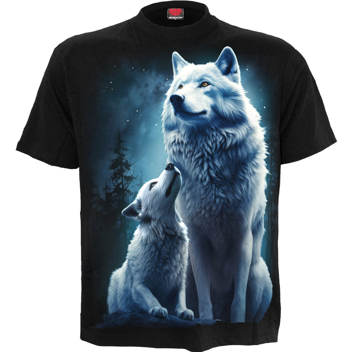 Wolf Guardian - T-shirt Black