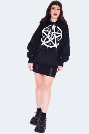 All Seeing Spirit Printed Oversized Hoodie