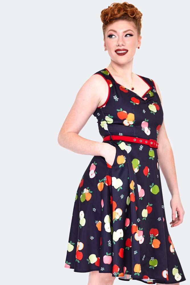 50s Apple Flare Dress