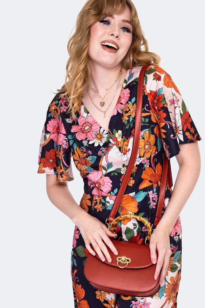 Bamboo Top Handle Bag