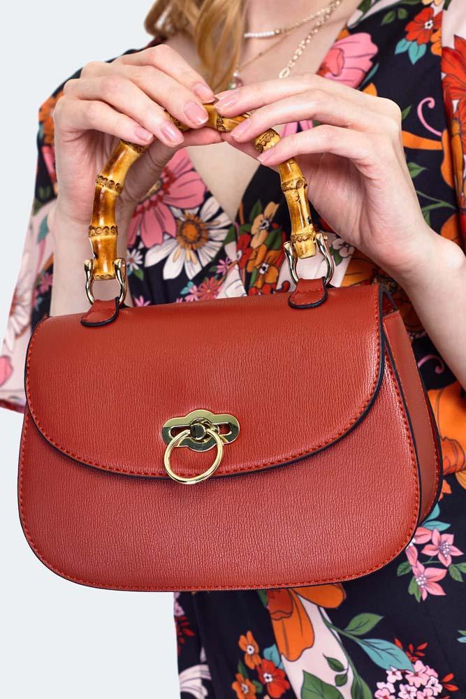 Bamboo Top Handle Bag