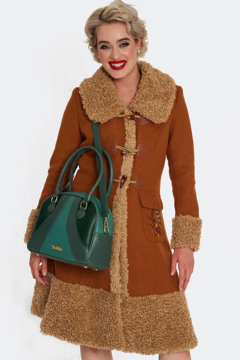 Retro Green Shoulder Bag