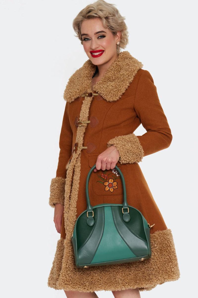 Retro Green Shoulder Bag