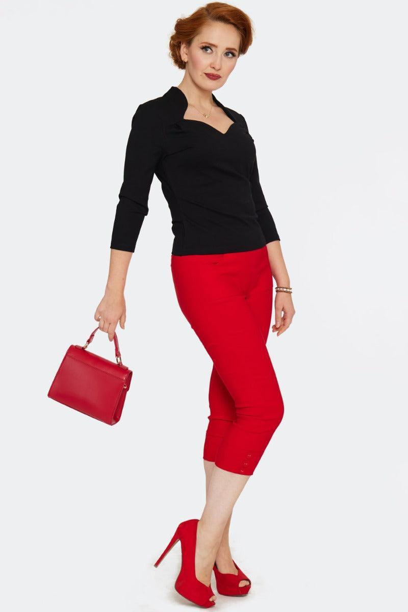 60s Heart Studded Top Handle Bag