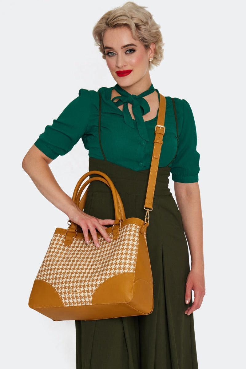 Houndstooth Tote Bag