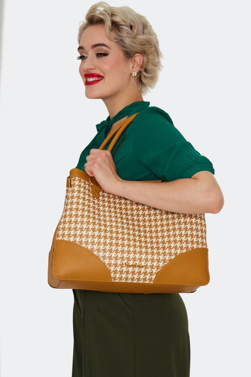 Houndstooth Tote Bag