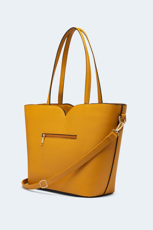 Bow Front Salloped Shopper Bag