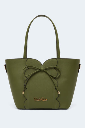 Bow Front Salloped Shopper Bag