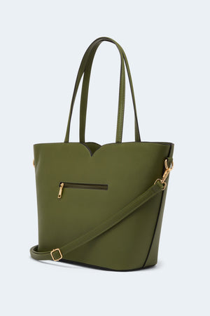 Bow Front Salloped Shopper Bag