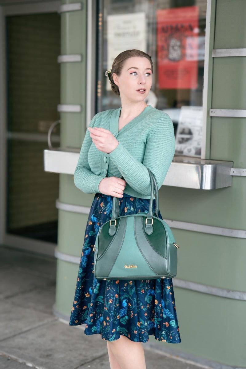 Retro Green Shoulder Bag