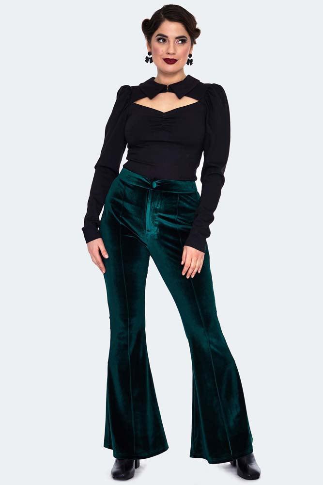 Purple Cut Out Top With Collar