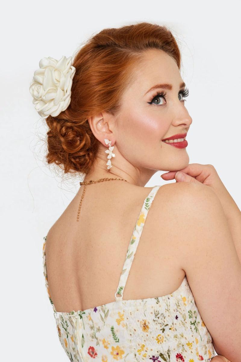 Rose Flower Hairpin Brooch