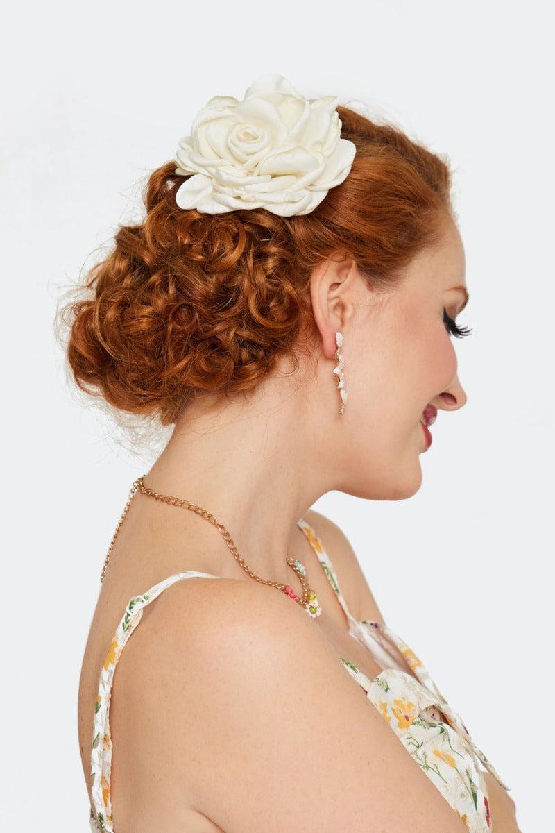 Rose Flower Hairpin Brooch