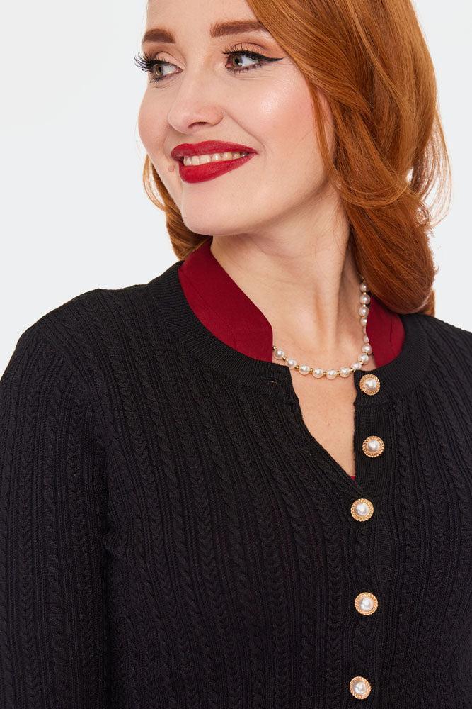 Pearl Button Textured Cardigan