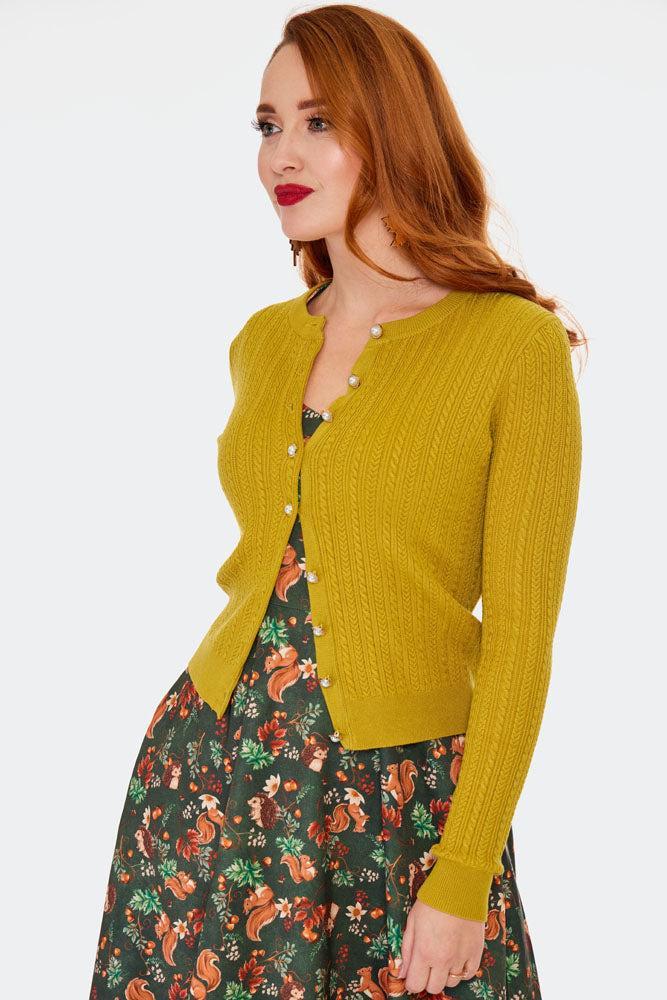 Pearl Button Textured Cardigan