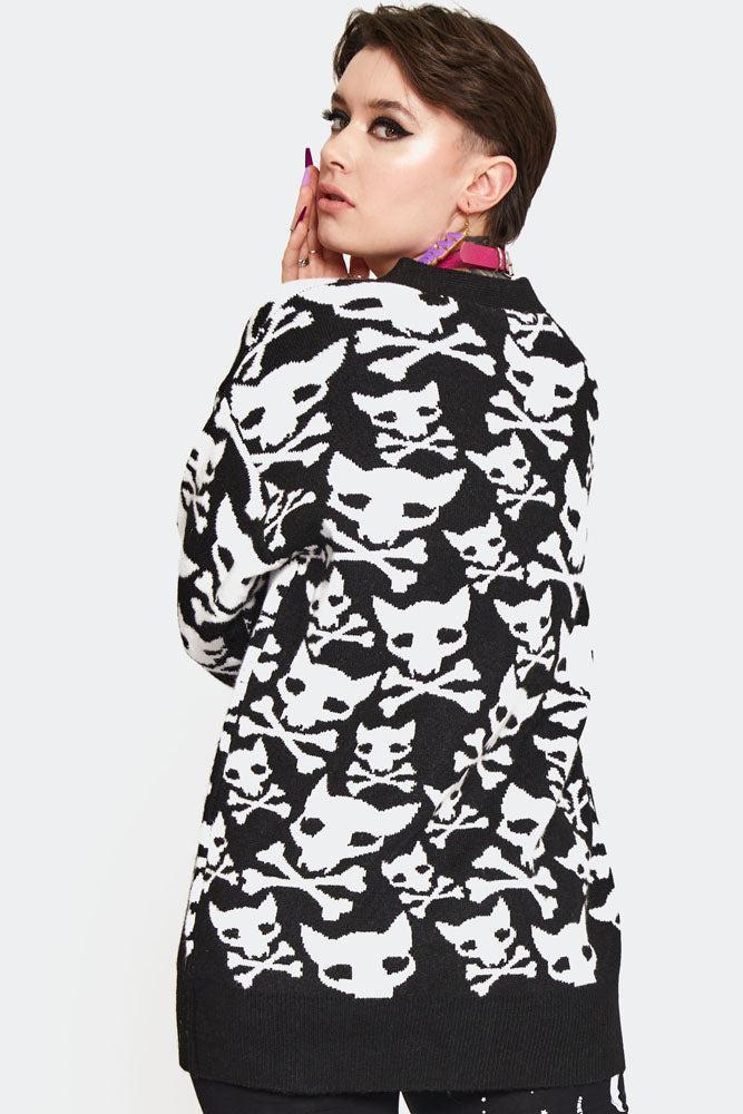 Hell Kitten Oversized Cardigan