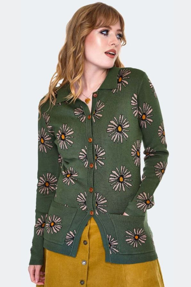 Longline Floral Print Cardigan