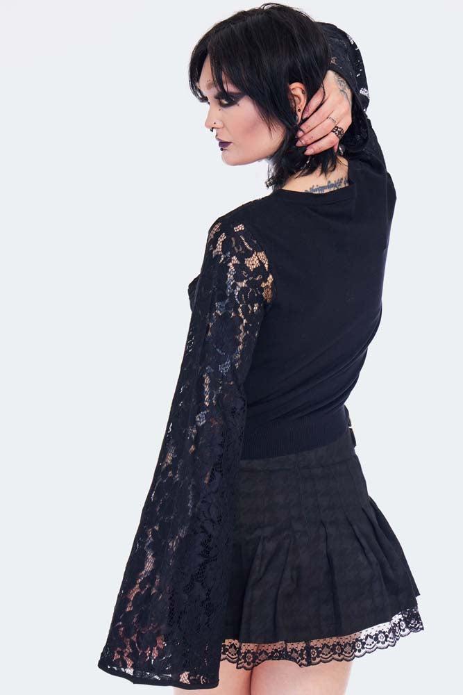 Lace Flare Sleeve Cardigan